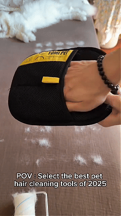 Removes pet fur instantly